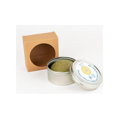 Comprar JABON REDONDO ALEPO 24% LAUREL 100 G CAJA METALICA - Coliseum