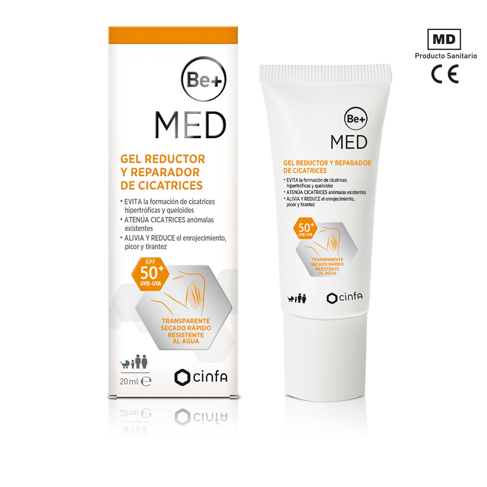 BE+ GEL REDUCT Y REPARADOR CICATRICES Y PROTECCION SOLAR 20 ML CINFA