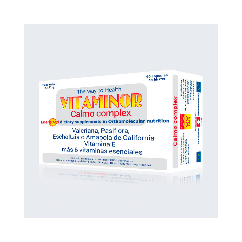 Comprar CALMO COMPLEX 60 CAP VITAMINOR online - Farmacia Coliseum