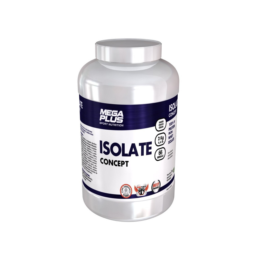 Comprar ISOLATE CONCEPT CHOCOLATE 2KG MEGA PLUS SPORT NUTRITION