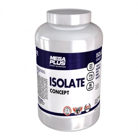 Comprar ISOLATE CONCEPT CHOCOLATE 2KG MEGA PLUS SPORT NUTRITION