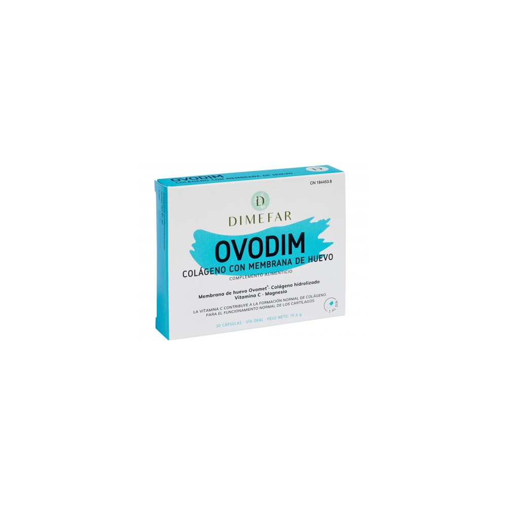 OVODIM COLAGENO CON OVOMET (MEMBRANA HUEVO) 30 CAP DIMEFAR - Coliseum