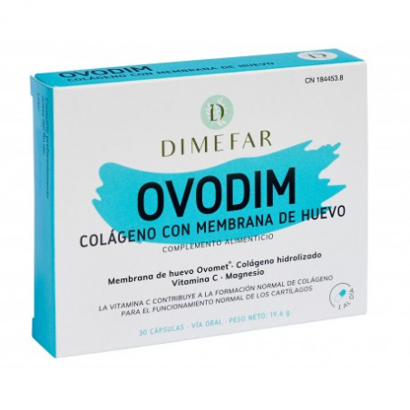 OVODIM COLAGENO CON OVOMET (MEMBRANA HUEVO) 30 CAP DIMEFAR - Coliseum
