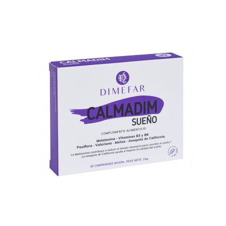 Comprar online CALMADIM SUEÑO 30 COMP DIMEFAR - Farmacia Coliseum