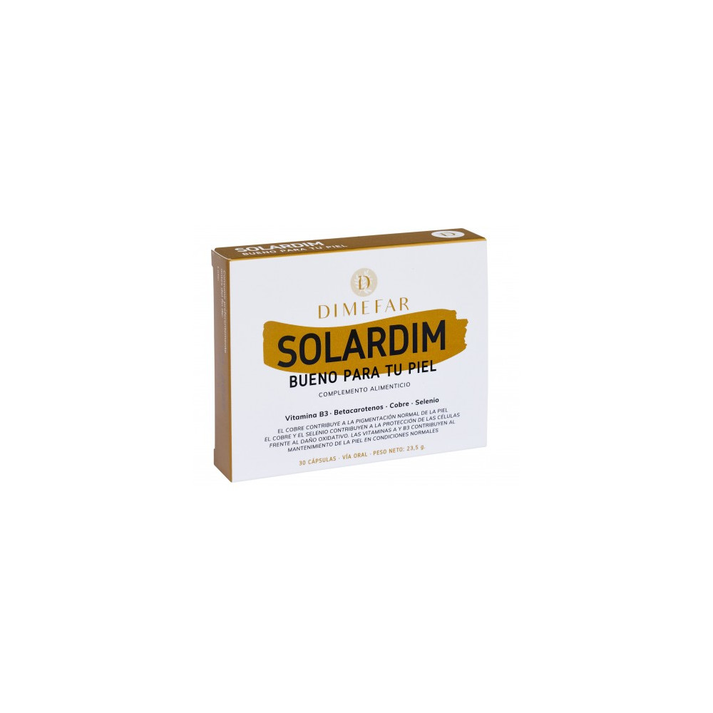 Comprar online SOLARDIM 30 CAP DIMEFAR - Farmacia Coliseum