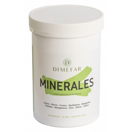 Comprar online MINERALES 500 CAP DIMEFAR - Farmacia Coliseum