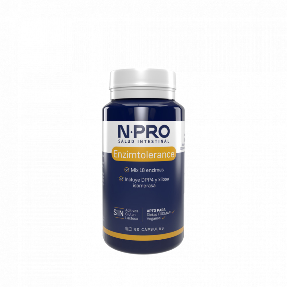 Comprar NPRO ENZIMTOLERANCE 60 CAP NATURAL PROBIOTICS Online -Coliseum