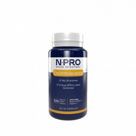 Comprar NPRO ENZIMTOLERANCE 60 CAP NATURAL PROBIOTICS Online -Coliseum