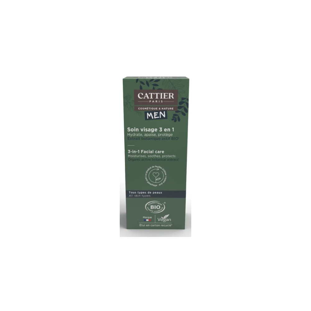Comprar CATTIER MEN CUIDADO FACIAL 3EN1 HOMBRE 50 CC online - Coliseum