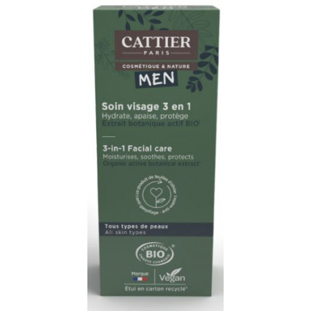 Comprar CATTIER MEN CUIDADO FACIAL 3EN1 HOMBRE 50 CC online - Coliseum