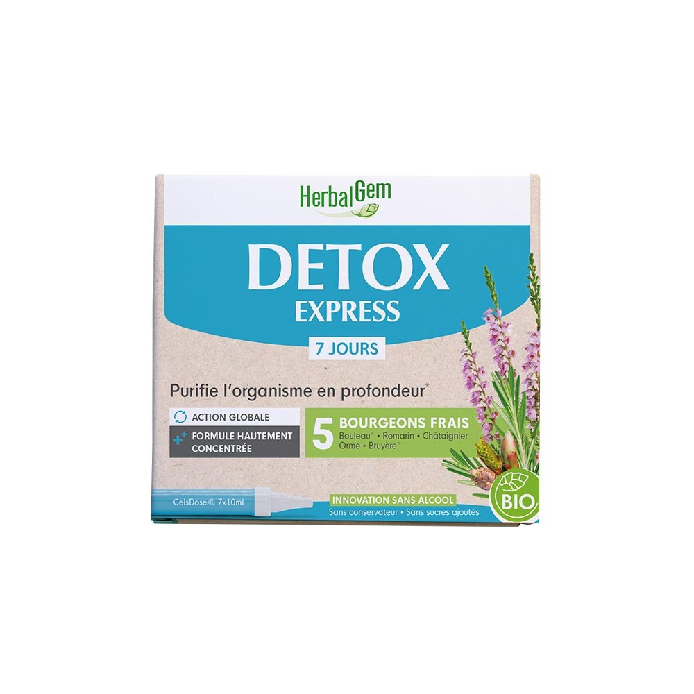 Comprar DETOX EXPRESS MONODOSIS 7 DIAS HERBALGEM online - Coliseum