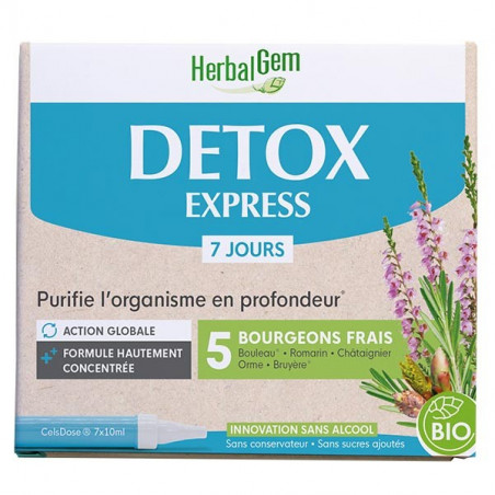 Comprar DETOX EXPRESS MONODOSIS 7 DIAS HERBALGEM online - Coliseum