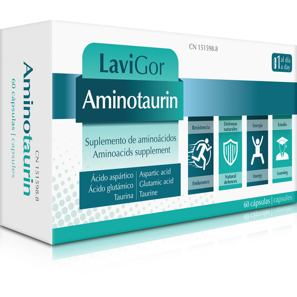 Comprar online AMINOTAURIN 60 CAP LAVIGOR - Farmacia Coliseum