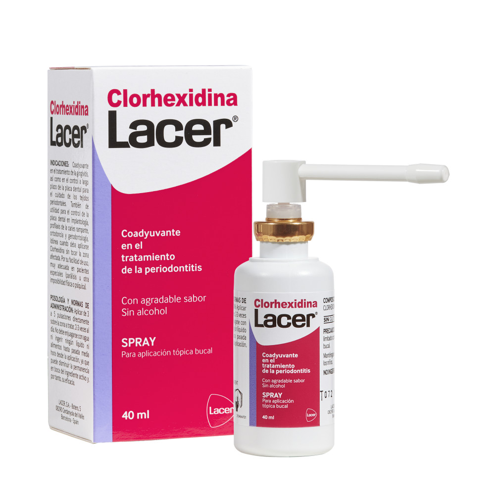 Comprar online CLORHEXIDINA LACER SPRAY 40 ML - Farmacia Coliseum