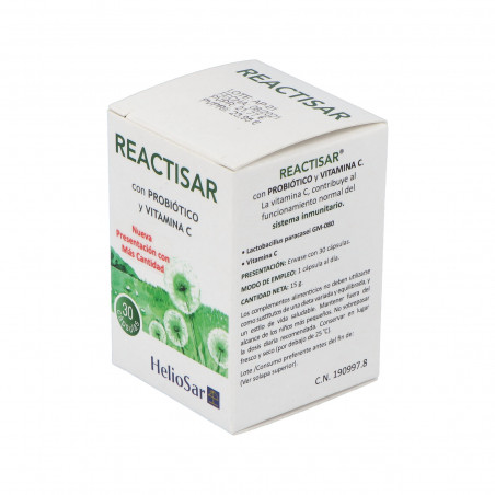 Comprar REACTISAR 30 CAPS HELIOSAR (ANTES 15 SOBRES) online