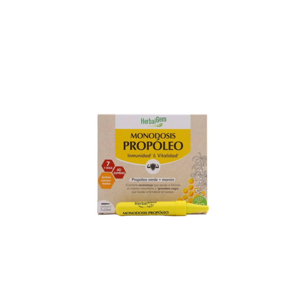 Comprar PROPOLEO MONODOSIS BIO 7 VIALES HERBALGEM - Farmacia Coliseum