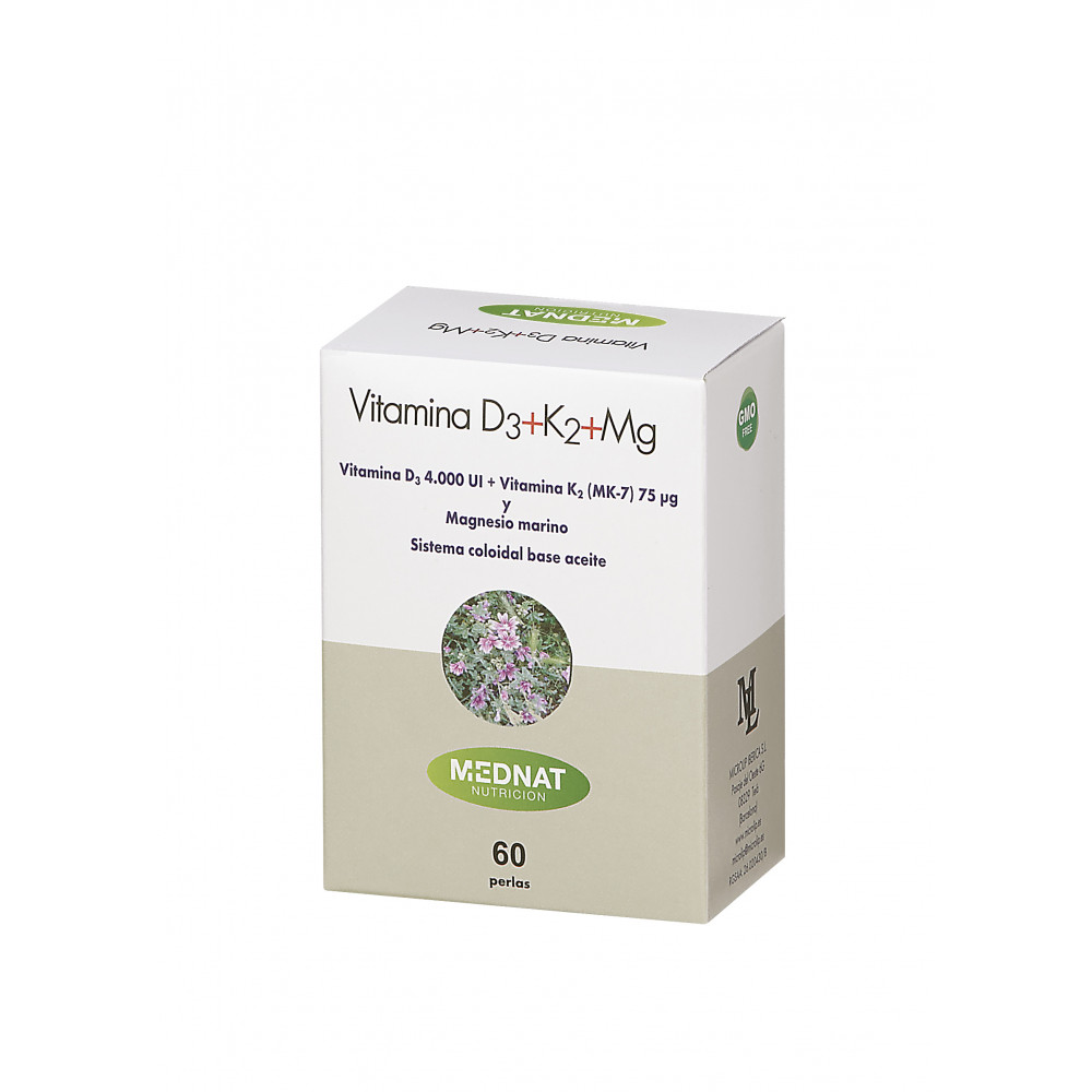 Comprar online VITAMINA D3 K2 MG MARINO 60 CAP MEDNAT - Farmacia Coliseum