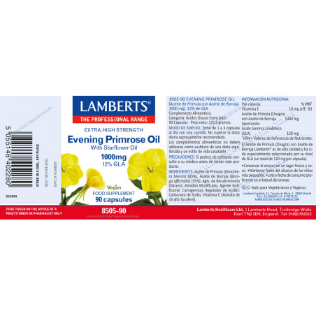 Comprar online PRIMULA BORRAJA 90 CAP LAMBERTS - Farmacia Coliseum