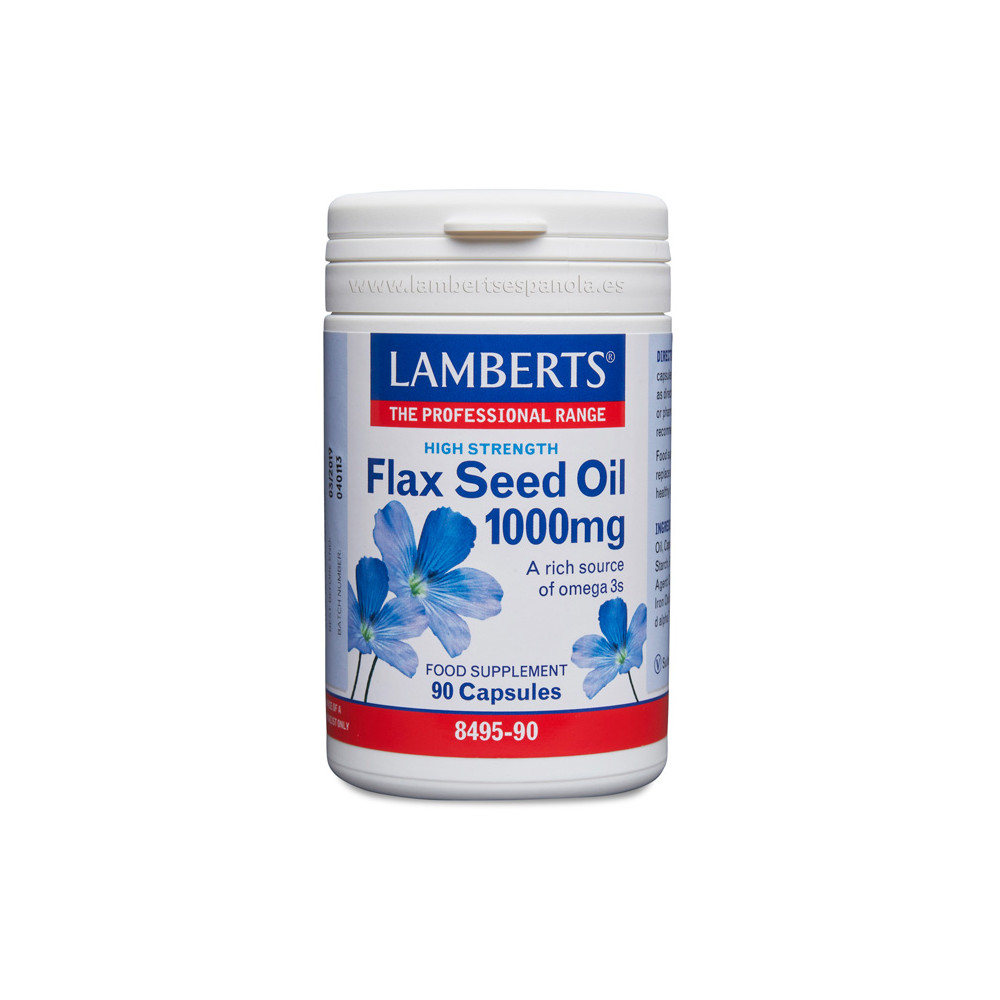 Comprar LINO SEMILLA ACEITE (FLAX SEED OIL) 1000 MG 90 CAP LAMBERTS