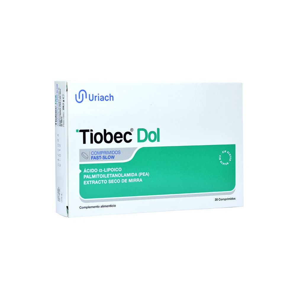 Comprar TIOBEC DOL 20 COMP URIACH online - Farmacia Coliseum