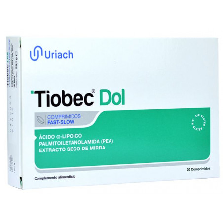 Comprar TIOBEC DOL 20 COMP URIACH online - Farmacia Coliseum