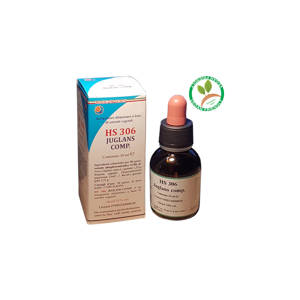 Comprar JUGLANS COMP HS 306 50 CC HERBOPLANET online-Farmacia Coliseum