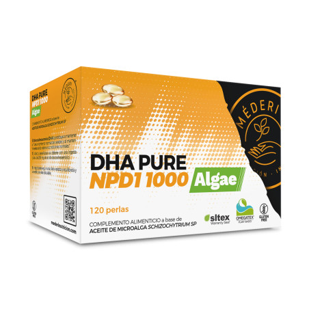 Comprar DHA PURE NPD1 1000 ALGAE 120 PERLAS MEDERI online - Coliseum