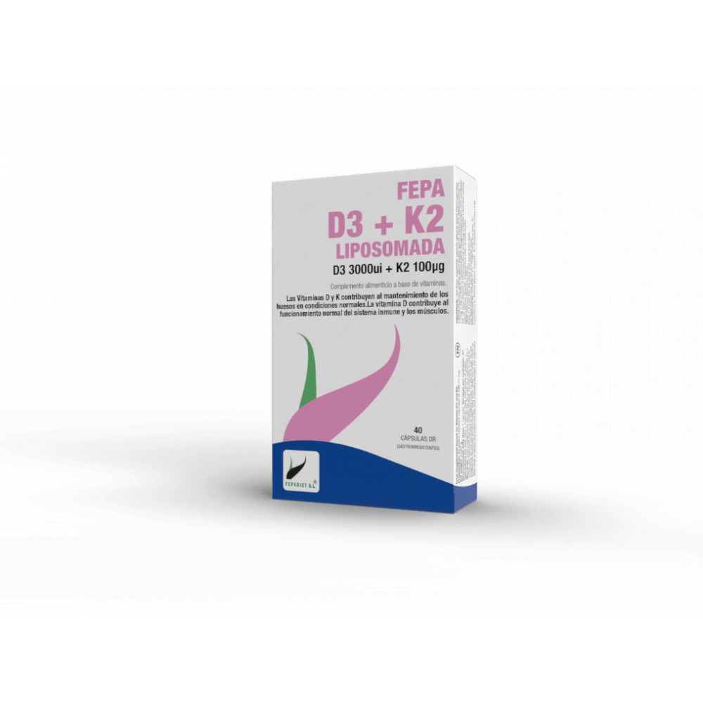 Comprar FEPA VITAMINA D3 + K2 LIPOSOMADA 40 CAP FEPADIET - Coliseum