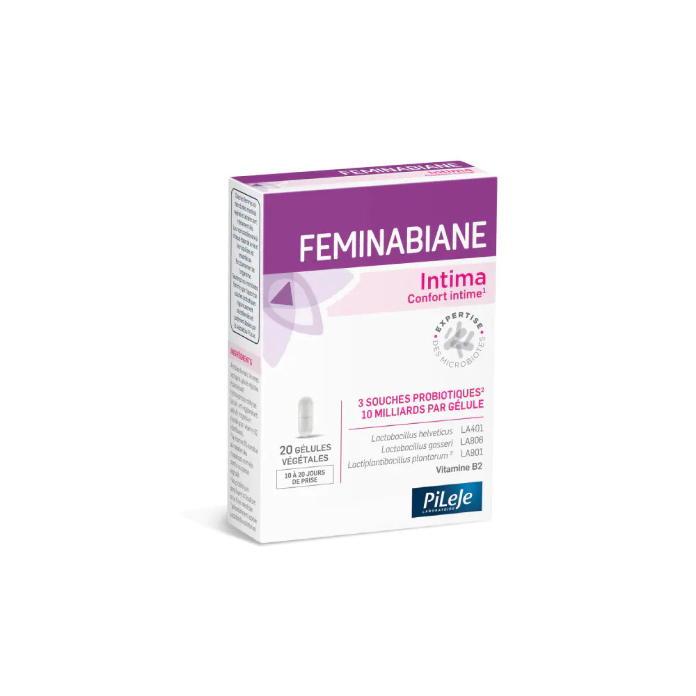 Comprar FEMINABIANE INTIMA 20 CAPS PILEJE online - Farmacia Coliseum