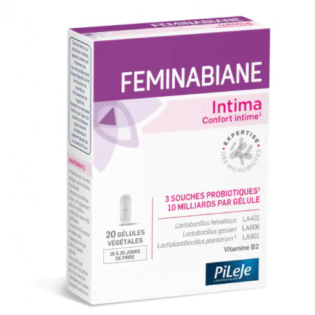 Comprar FEMINABIANE INTIMA 20 CAPS PILEJE online - Farmacia Coliseum