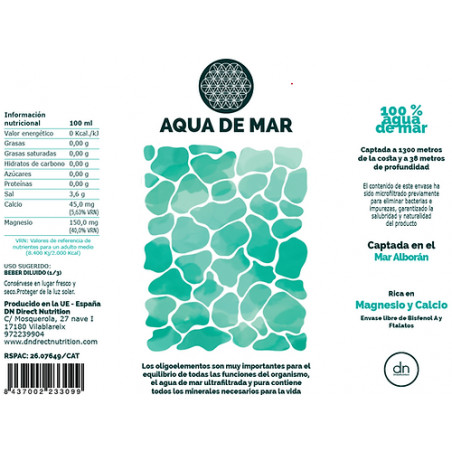 Comprar online AGUA DE MAR 2 L DIRECT NUTRITION - Farmacia Coliseum