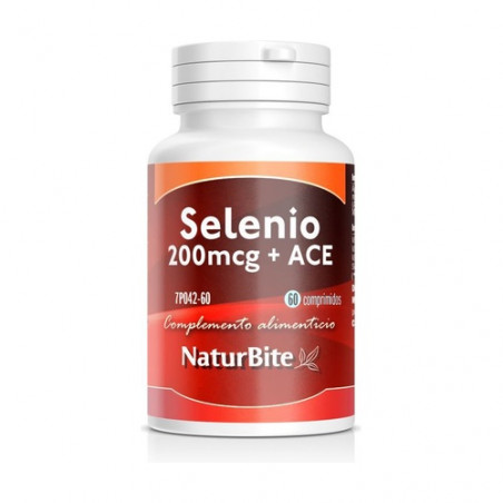 Comprar SELENIO 200 MCG + ACE 60 COMP NATURBITE - Farmacia Coliseum