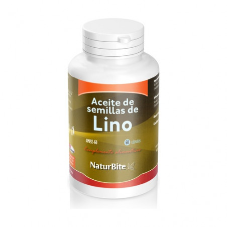 Comprar LINO ACEITE SEMILLAS 1000 MG 60 PERLAS NATURBITE - Coliseum