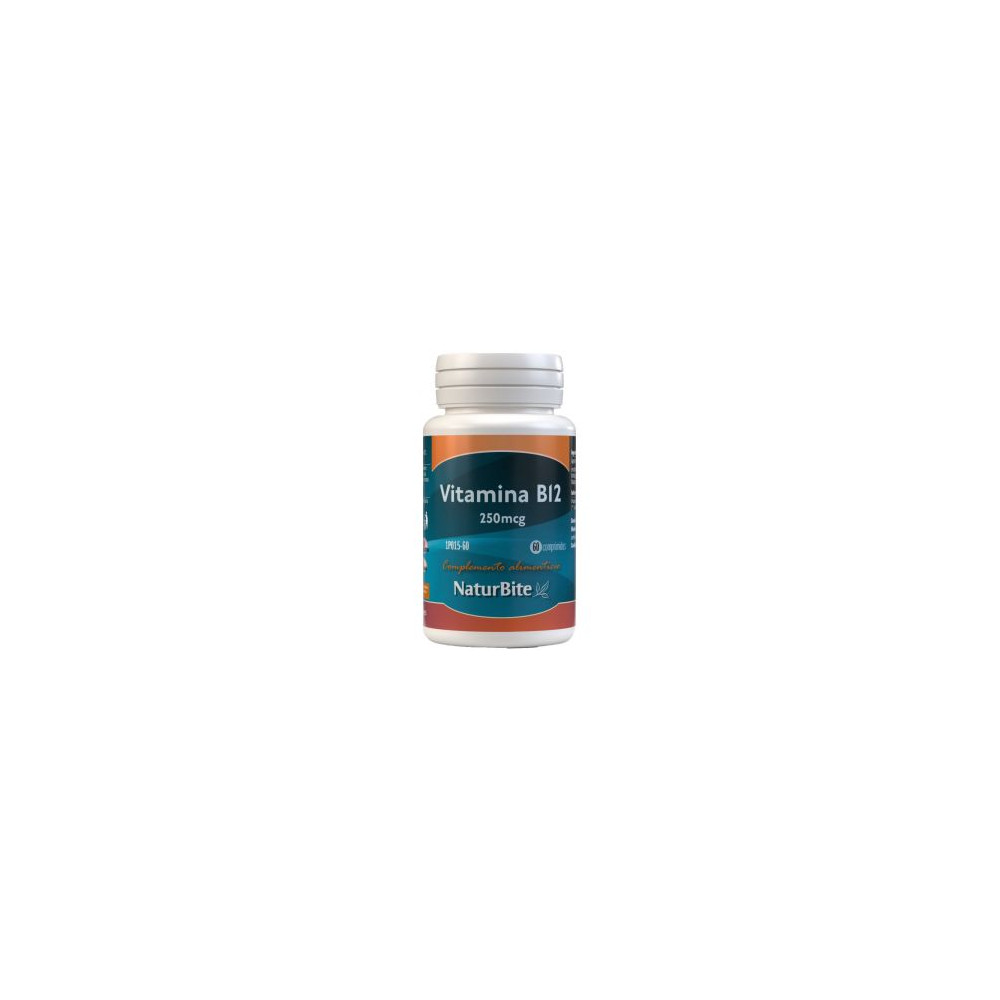 Comprar online VITAMINA B12 250 MCG 60 COMP NATURBITE -  Coliseum