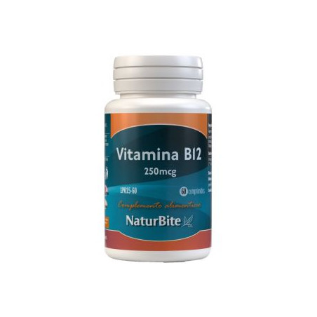 Comprar online VITAMINA B12 250 MCG 60 COMP NATURBITE -  Coliseum
