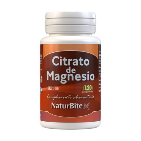 Comprar MAGNESIO CITRATO 120 COMP NATURBITE online - Farmacia Coliseum
