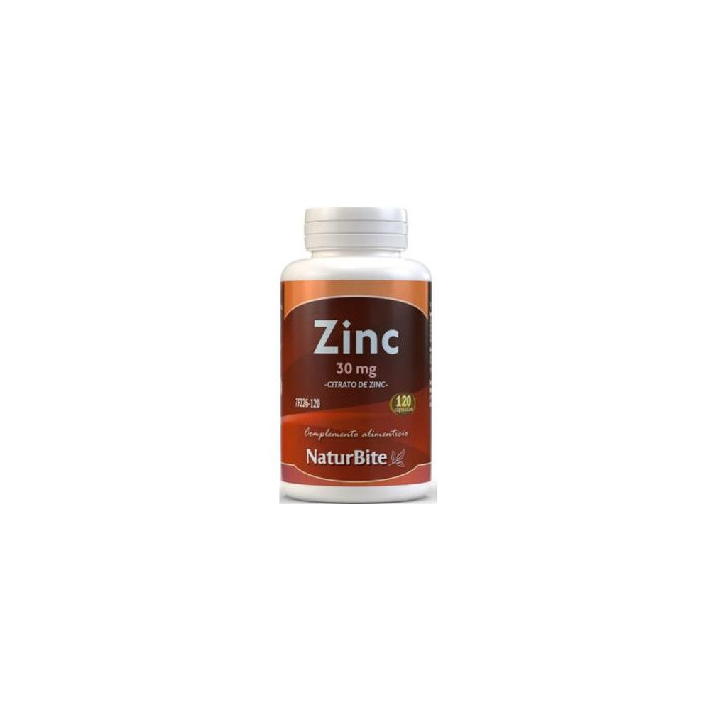 Comprar ZINC CITRATO 30 MG 120 COMP NATURBITE - Farmacia Coliseum
