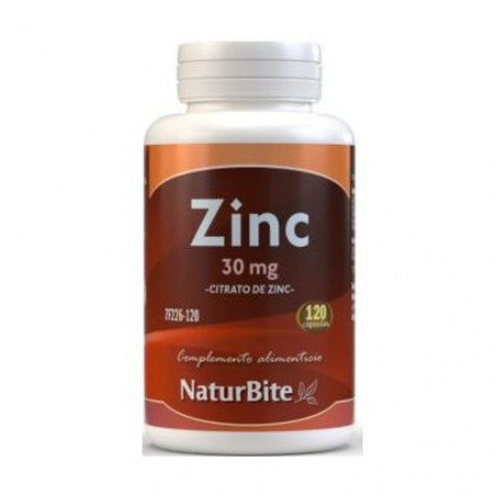 Comprar ZINC CITRATO 30 MG 120 COMP NATURBITE - Farmacia Coliseum