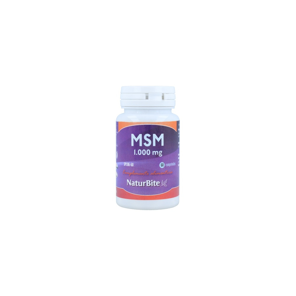 Comprar online MSM 1000 MG 60 COMP NATURBITE - Farmacia Coliseum