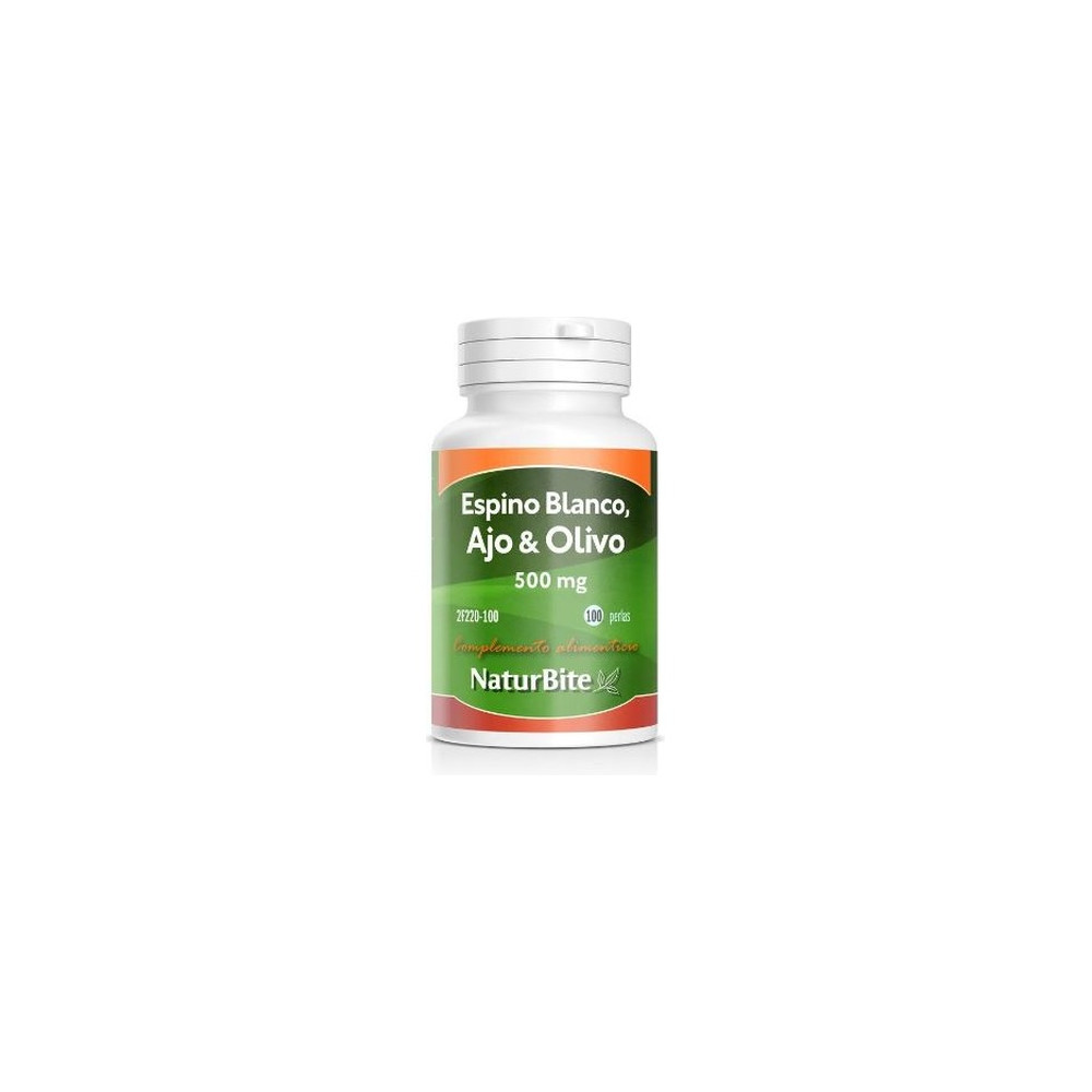 Comprar ESPINO BLANCO AJO OLIVO 100 PERLAS NATURBITE - Coliseum