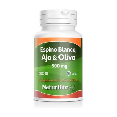 Comprar ESPINO BLANCO AJO OLIVO 100 PERLAS NATURBITE - Coliseum
