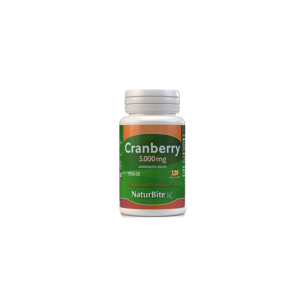 CRANBERRY 5000 MG COMPLEJO ARANDANO ROJO 120 COMP NATURBITE - Coliseum