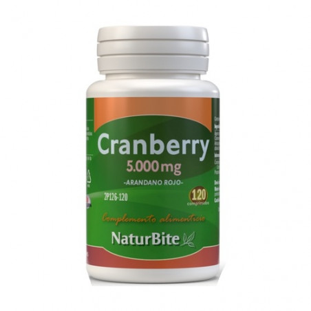 CRANBERRY 5000 MG COMPLEJO ARANDANO ROJO 120 COMP NATURBITE - Coliseum