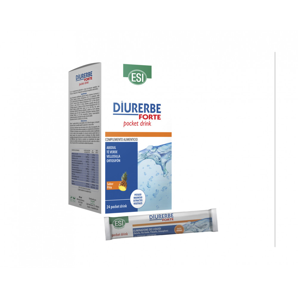 Comprar DIURERBE FORTE  PIÑA POCKET DRINK 24 SOBRES TREPAT DIET online - Farmacia Coliseum