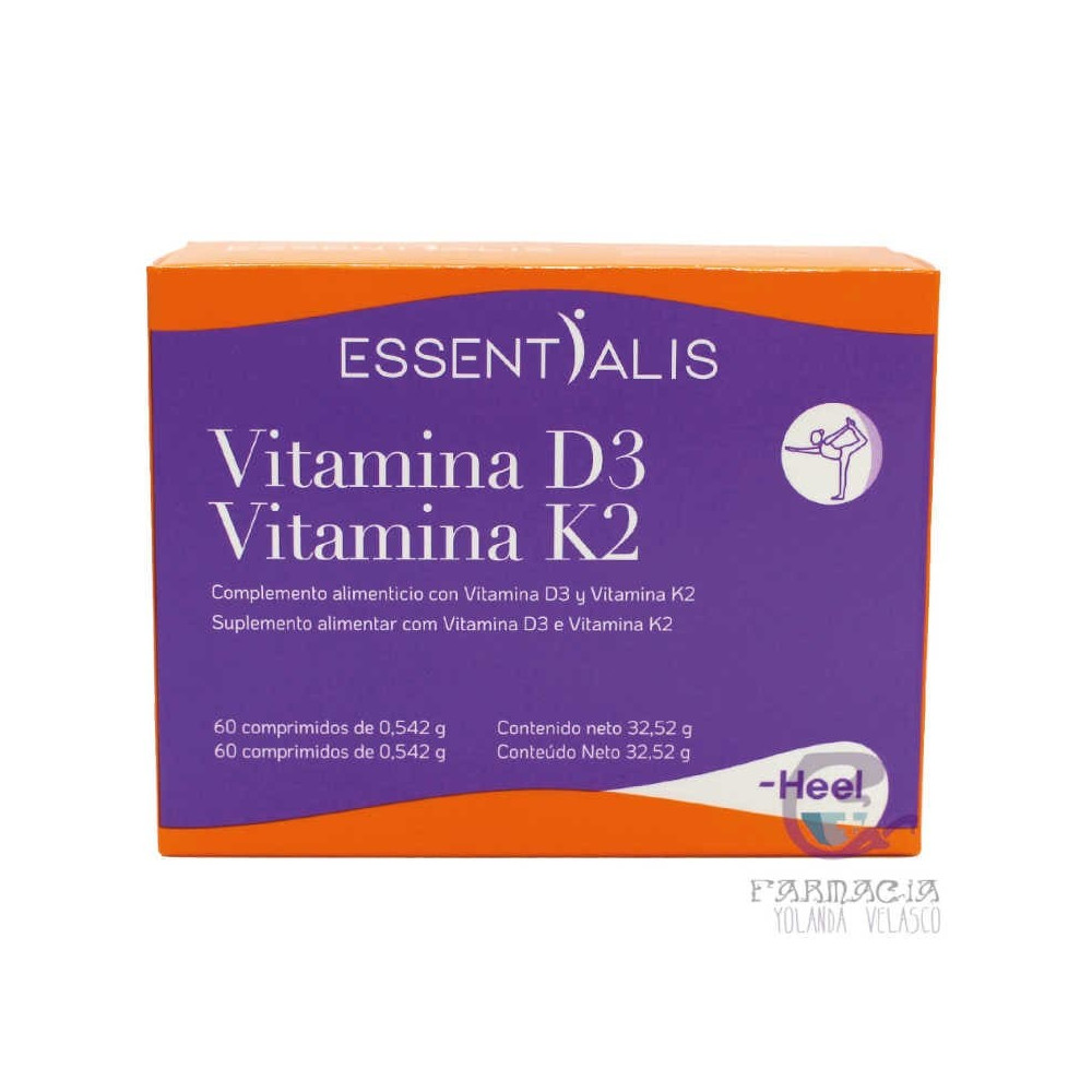 Comprar VITAMINA D3 VITAMINA K2 60 COMP ESSENTIALIS online - Coliseum