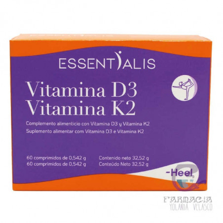 Comprar VITAMINA D3 VITAMINA K2 60 COMP ESSENTIALIS online - Coliseum
