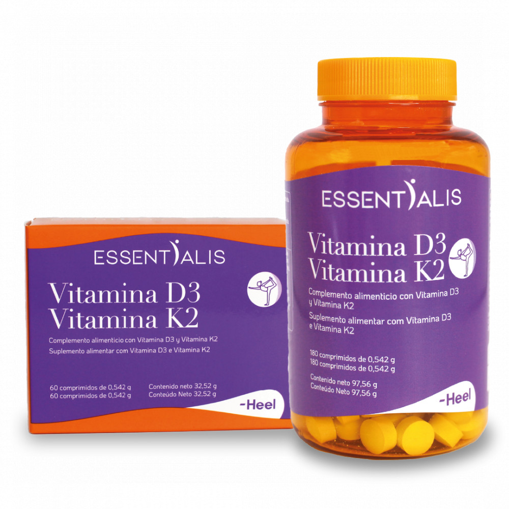Comprar VITAMINA D3 VITAMINA K2 180 COMP ESSENTIALIS online - Coliseum
