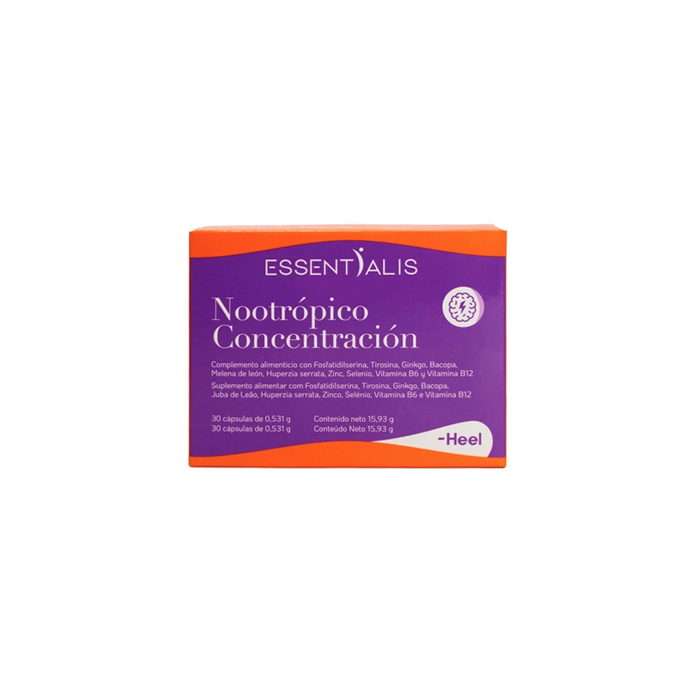 Comprar NOOTRÓPICO CONCENTRACIÓN 30 CAP ESSENTIALIS online - Farmacia Coliseum