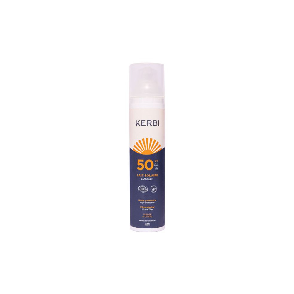 Comprar PROTECTOR SOLAR SPF 50 100 G LECHE ROSTRO CUERPO BIO KERBI