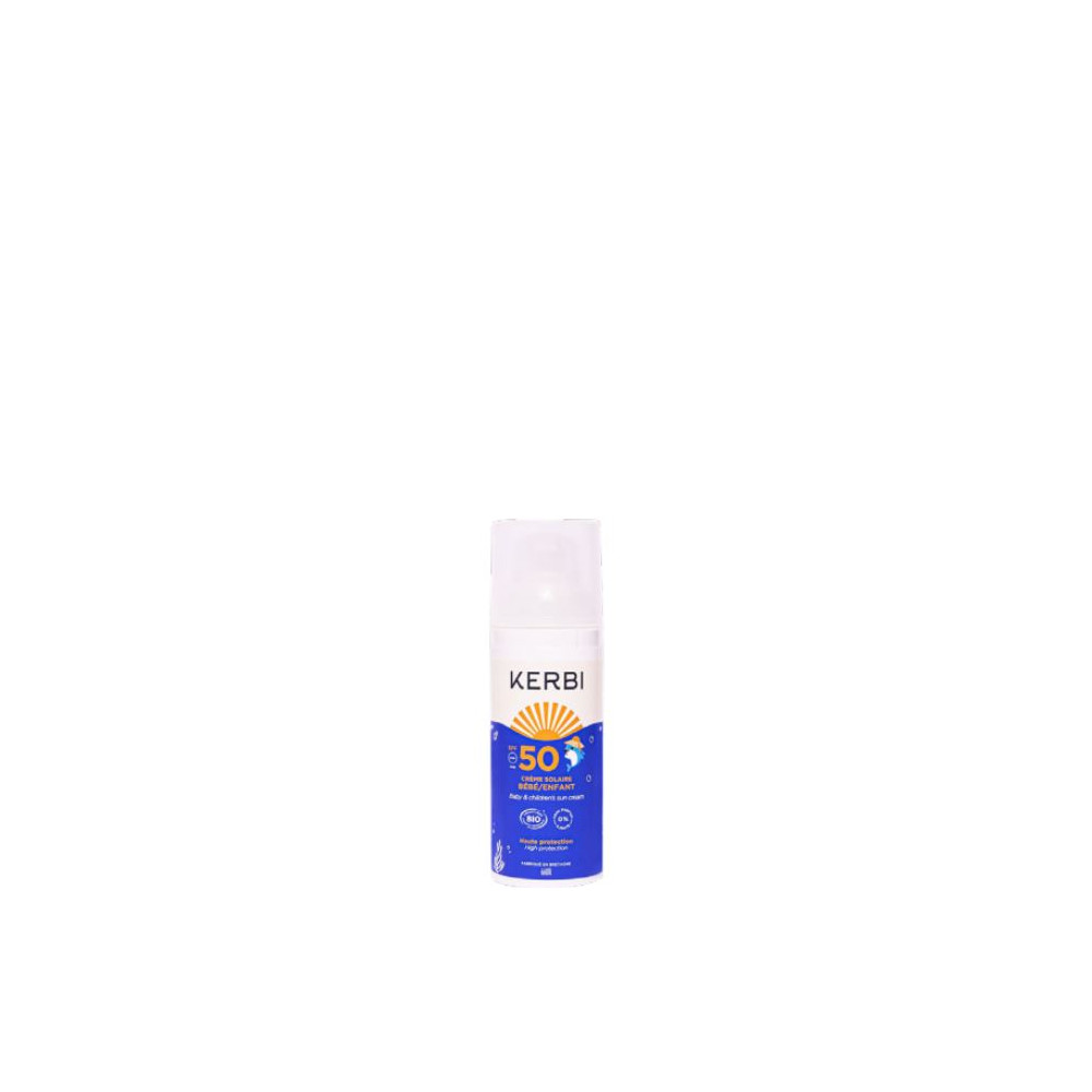 PROTECTOR SOLAR BEBE NIÑO SPF 50 50 G CREMA ROSTRO CUERPO BIO KERBI